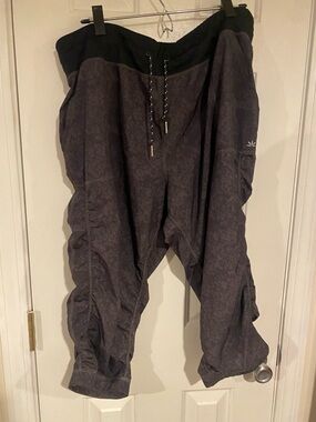 lukka Black and Gray Track Jogger Pants